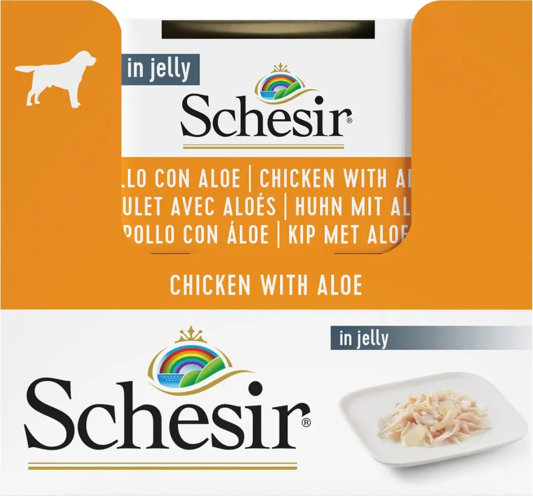 Schesir Nat Blik Kip & Aloë Vera 150g - afbeelding 4 van 6