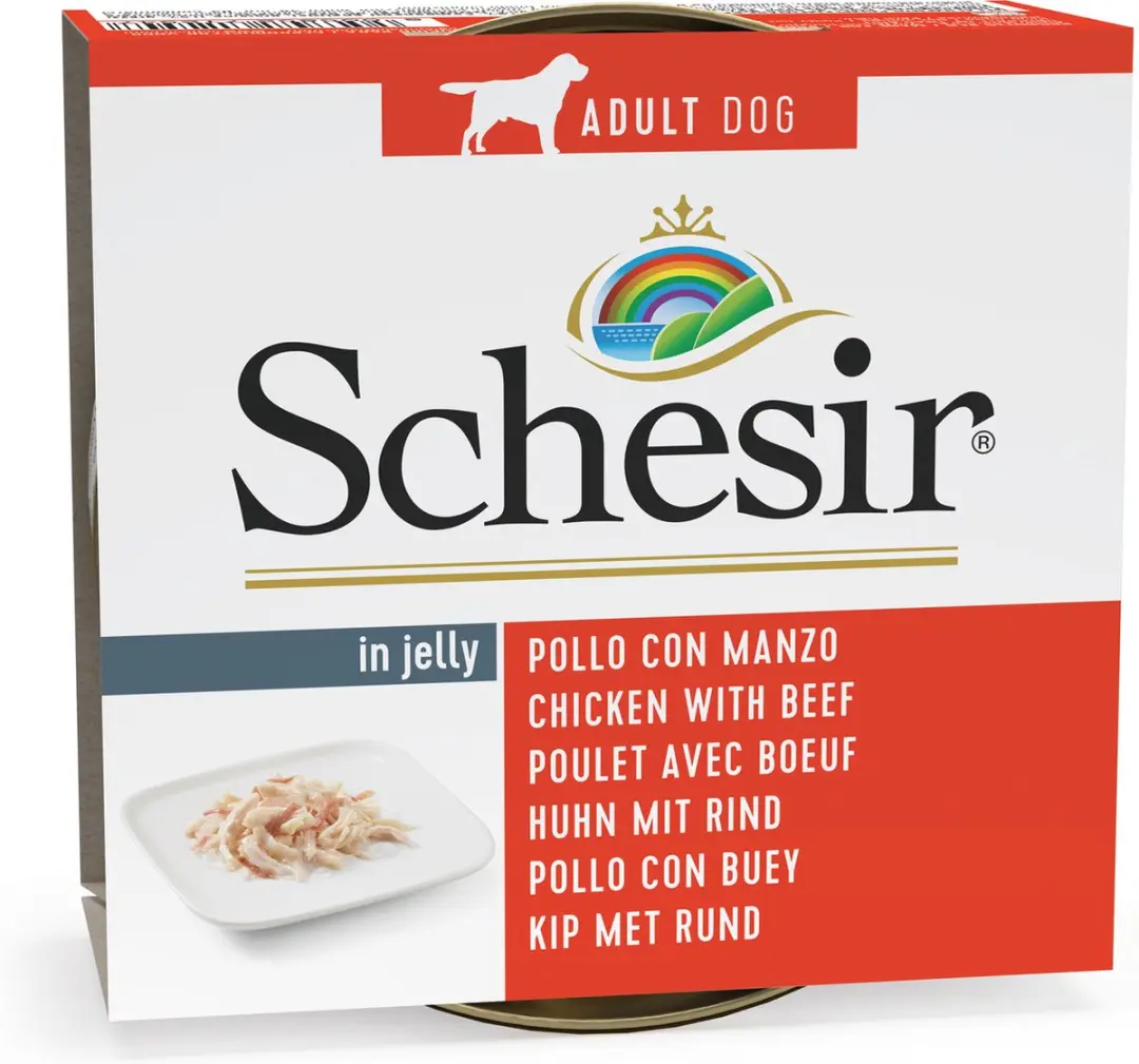 Schesir Hondenvoer Kipfilet & Rundvlees 150g
