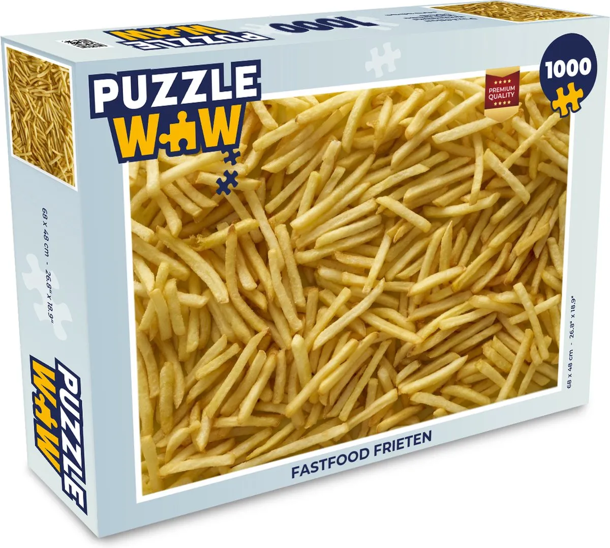 PuzzleWow Fastfood Frieten Legpuzzel 1000 Stuks - Multicolor