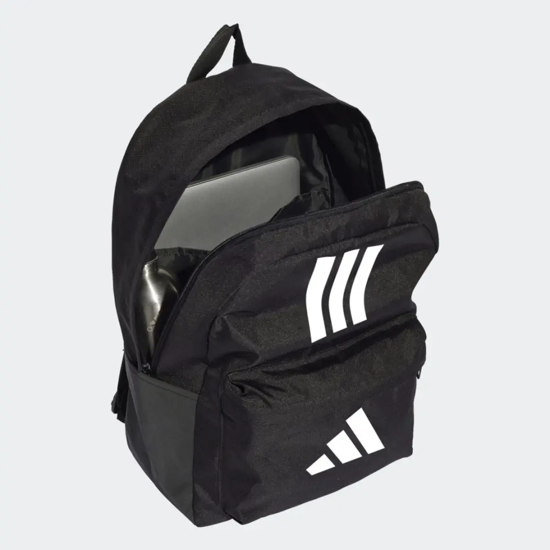 Adidas Classic 3-Stripes Rugzak JD9563 - 27.5L - Zwart - afbeelding 2 van 6