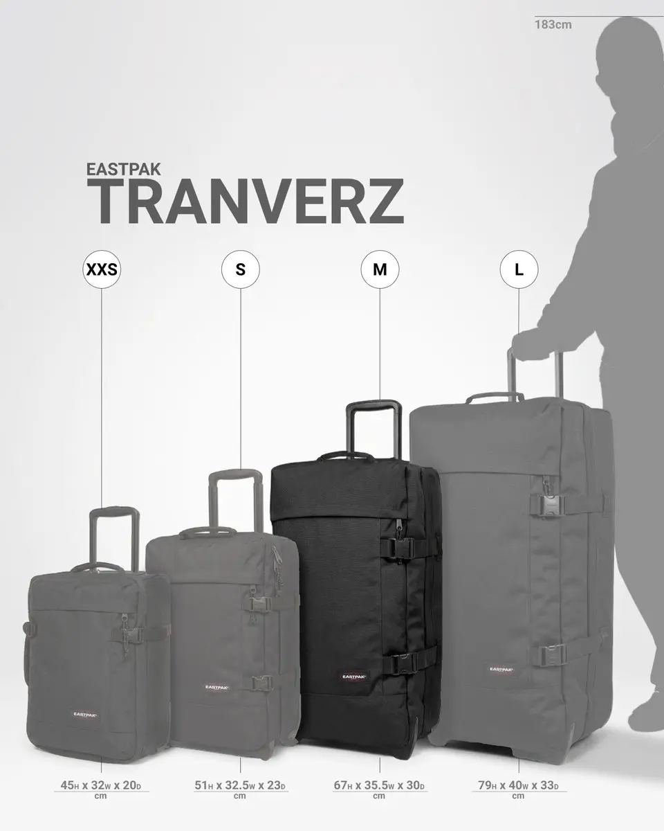Eastpak Tranverz M Reiskoffer 78L - Wijnrood - afbeelding 5 van 6