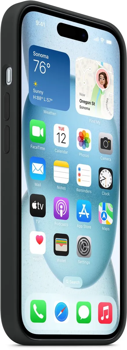 Apple iPhone 15 Siliconenhoesje MXPD3ZM/A - MagSafe - Zwart