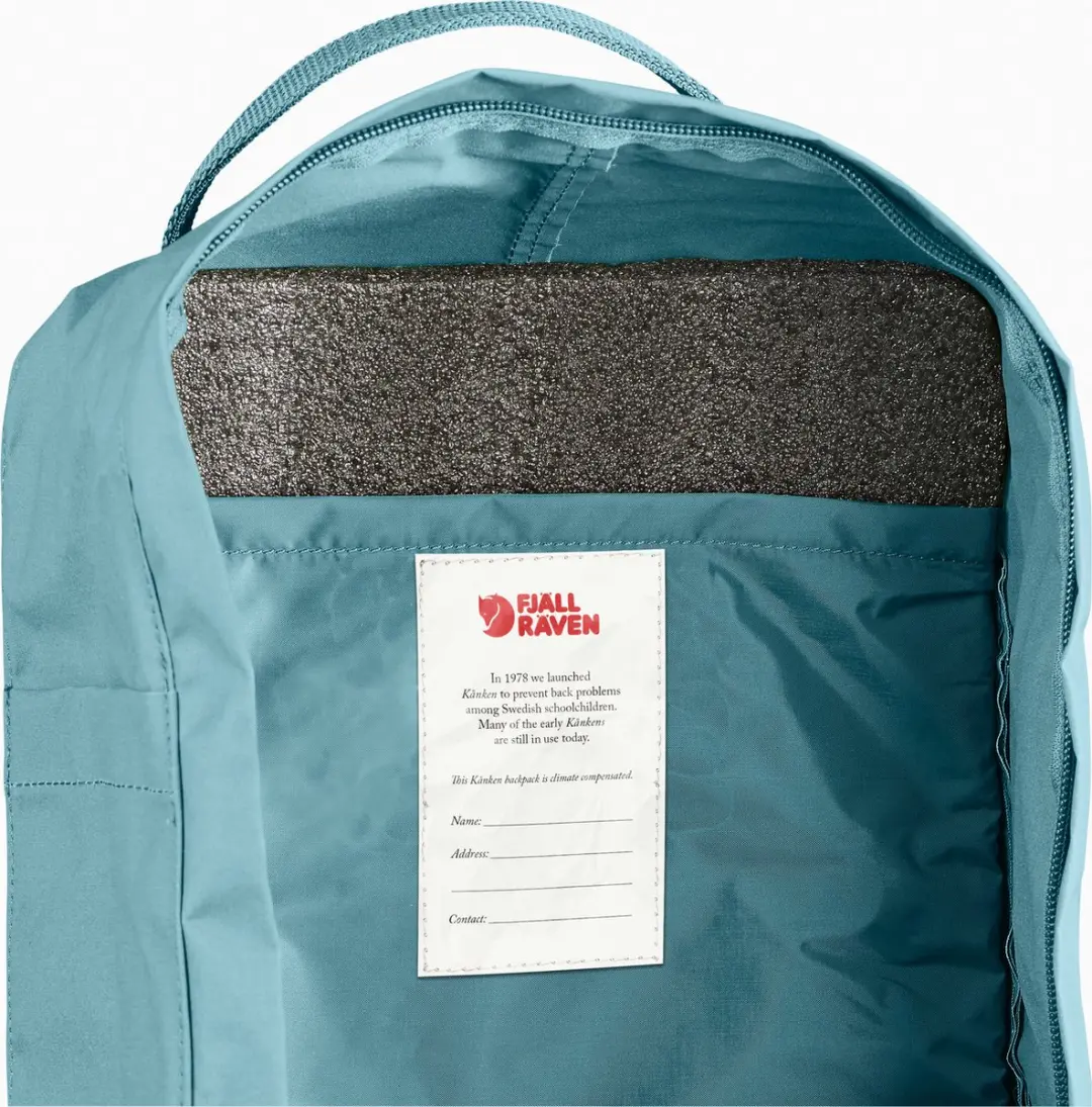 Fjällräven Kånken Rugzak 16L - Sky Blue - afbeelding 3 van 6