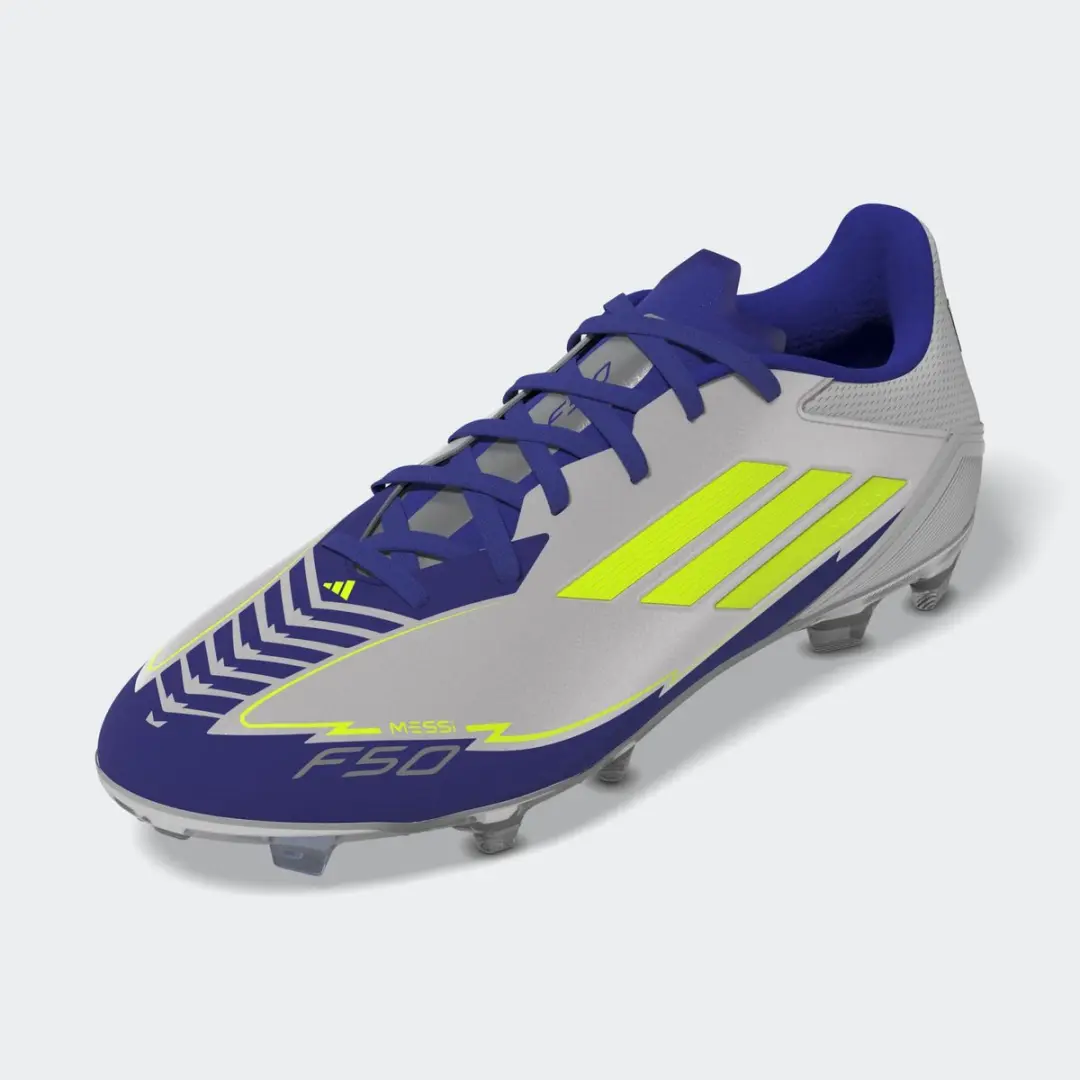 adidas F50 League Messi FG/MG Voetbalschoenen - Zilver - afbeelding 4 van 6