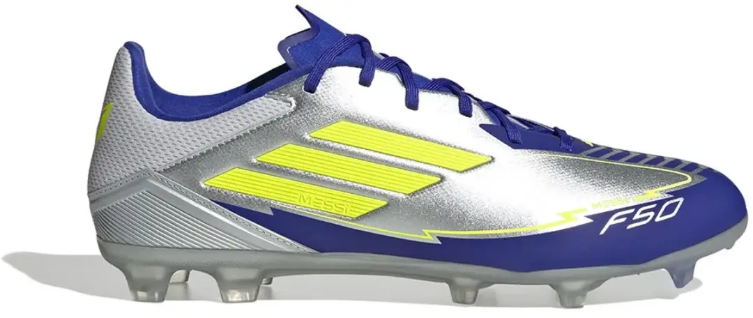 adidas F50 League Messi FG/MG Voetbalschoenen - Zilver - afbeelding 2 van 6