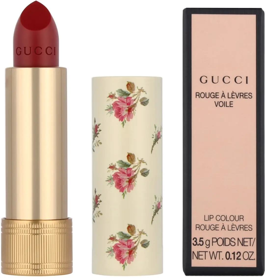 Gucci Rouge Voile Lippenstift #505 Janet Rust 3.5g - afbeelding 5 van 5