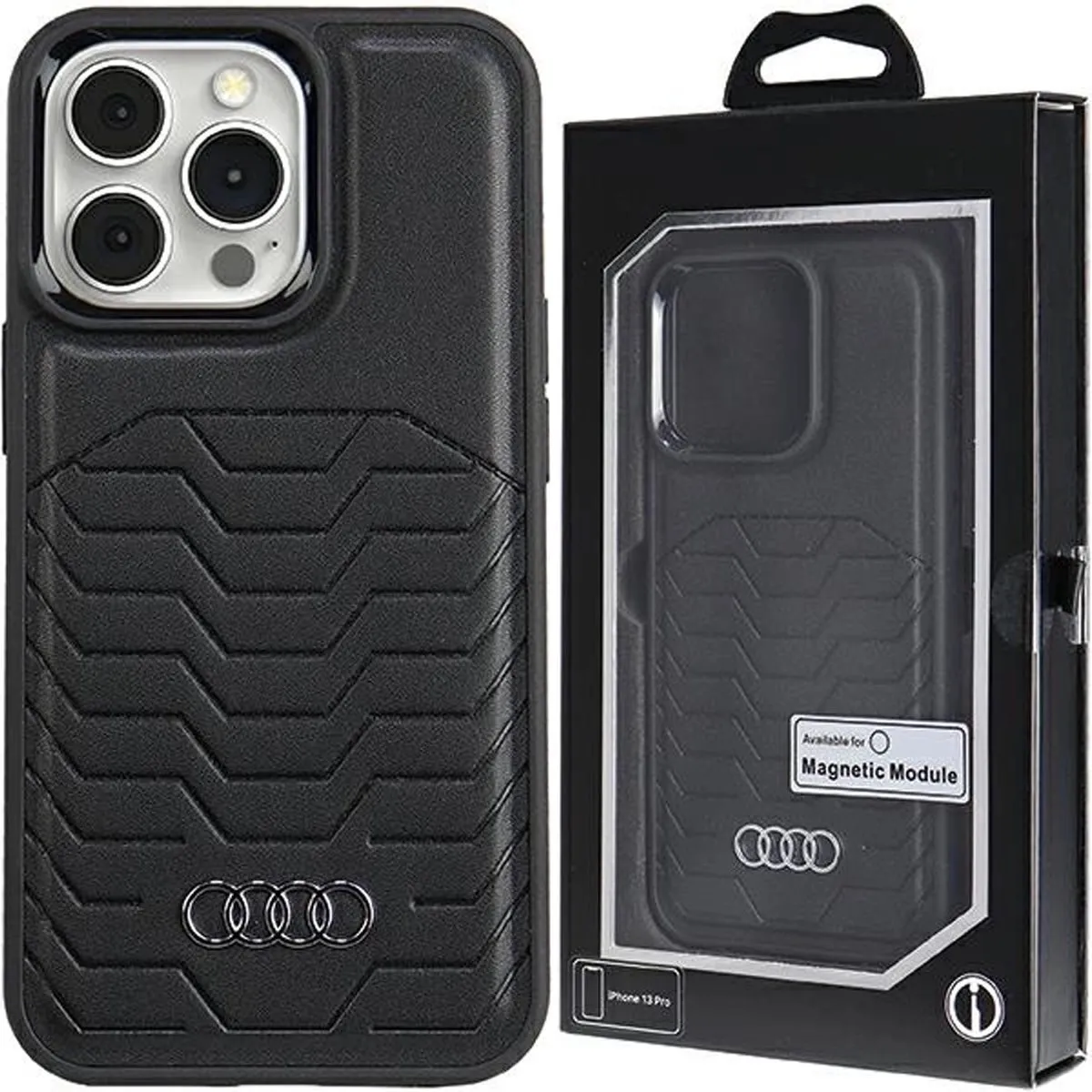 Audi Synthetisch Leren Hoesje iPhone 15 Pro