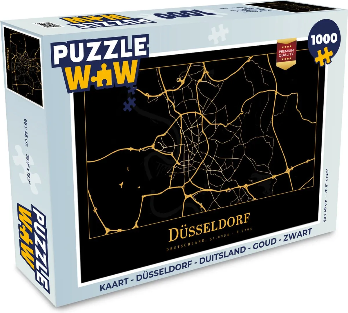 PuzzleWow Düsseldorf Legpuzzel 1000 Stuks