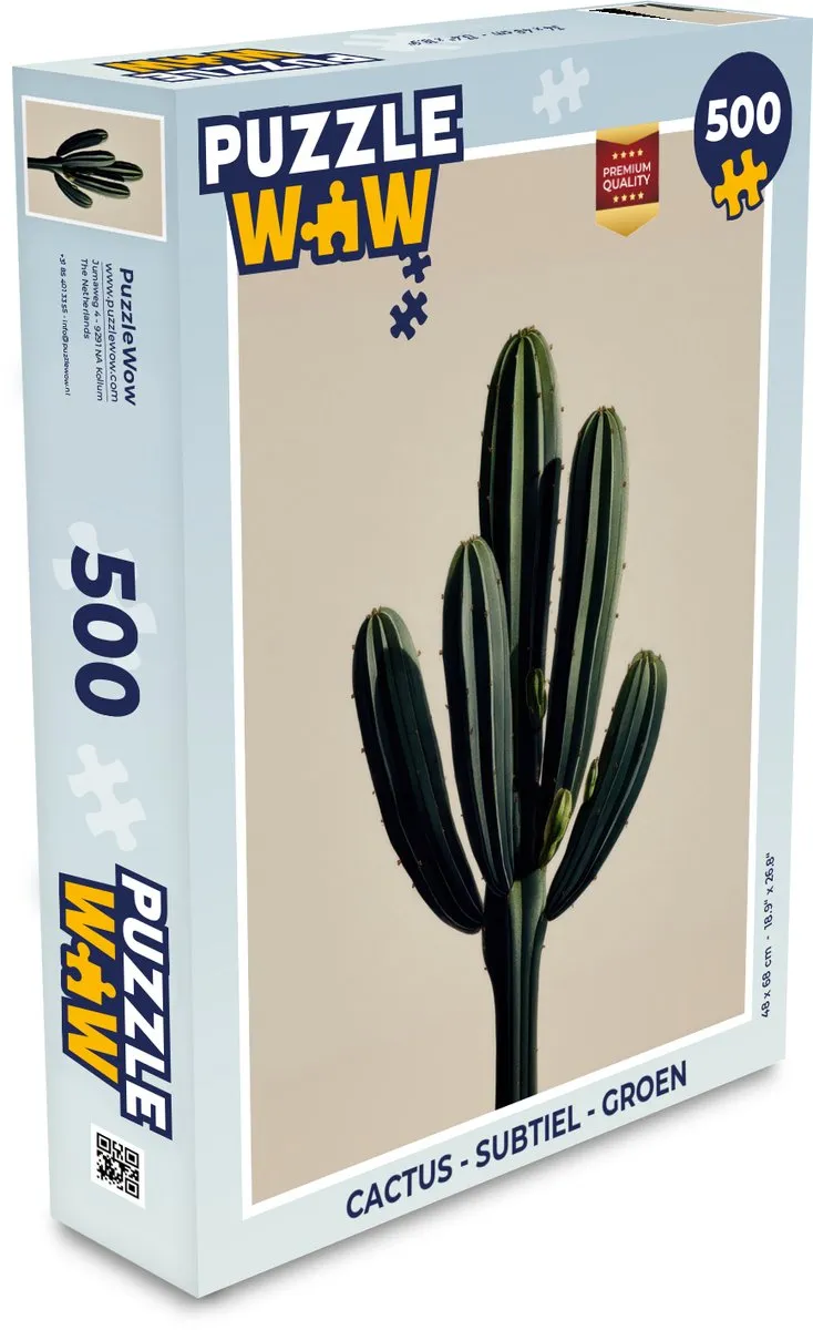 PuzzleWow Cactus Legpuzzel 500 Stuks