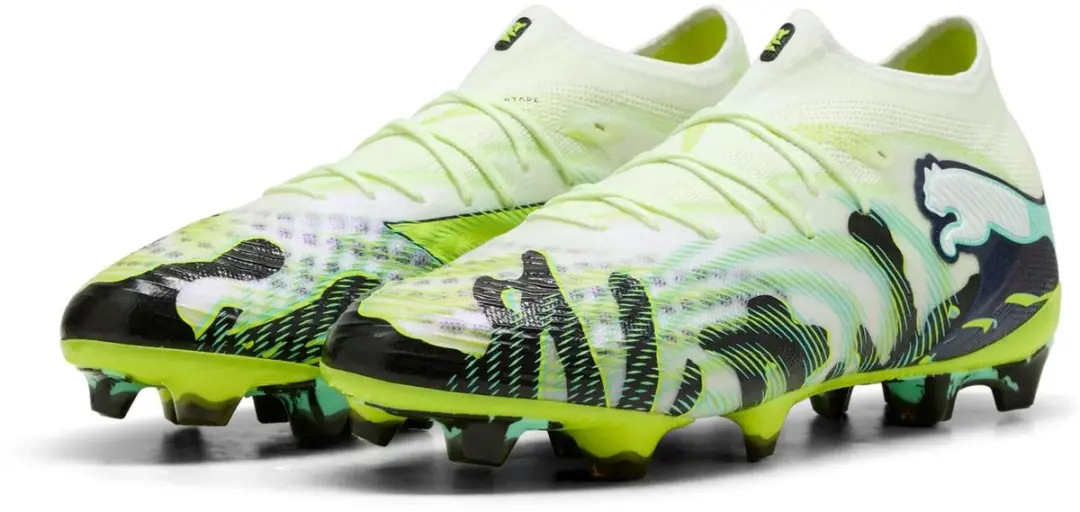Puma Future 9 Ultimate FG Voetbalschoenen - 42 - Yellow Alert-Mint Jelly - afbeelding 4 van 6