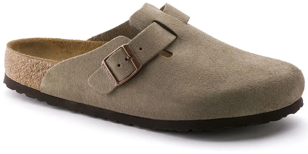 Birkenstock Boston SFB VL Narrow Unisex Clogs - Taupe - Maat 45