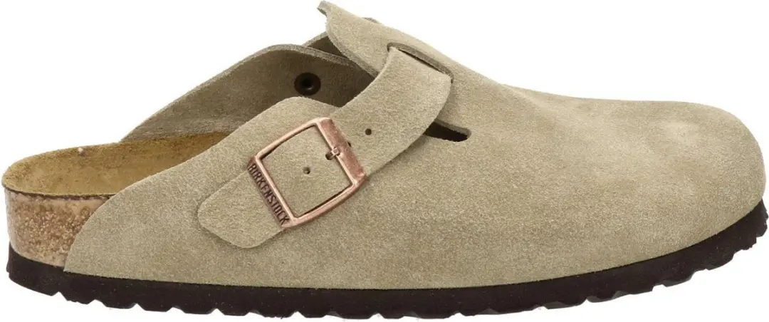 Birkenstock Boston SFB VL Narrow Unisex Clogs - Taupe - Maat 44