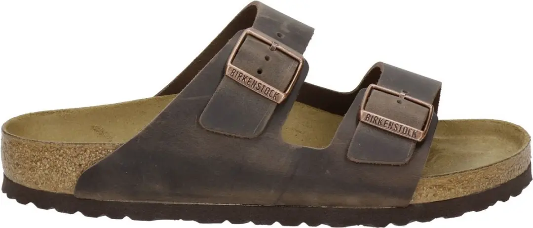 Birkenstock Arizona Waxy Leather Slides