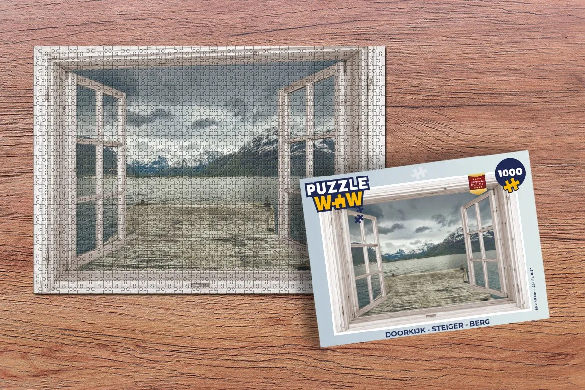 PuzzleWow Steiger Berg Legpuzzel 1000 Stuks - Multicolor