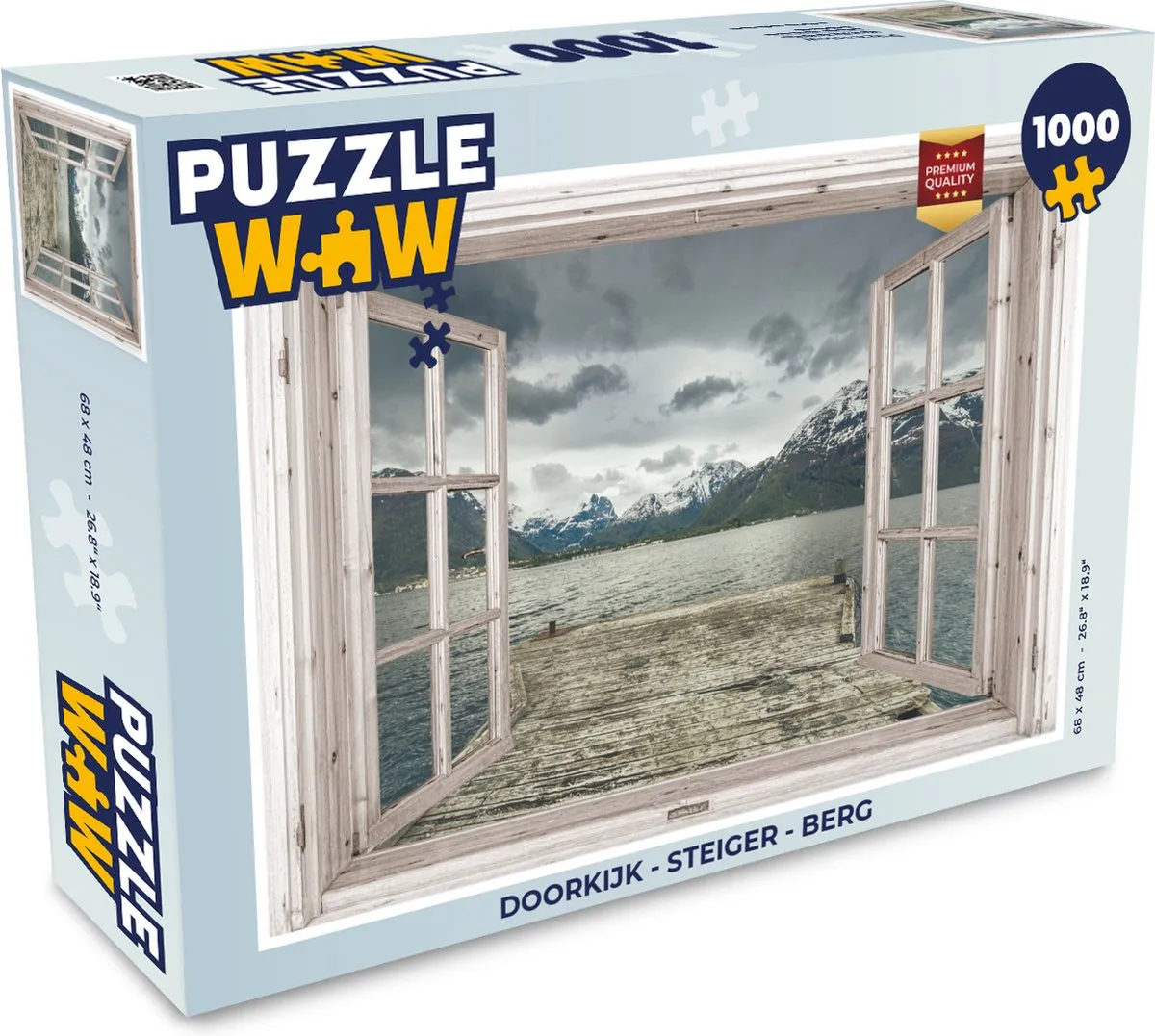 PuzzleWow Steiger Berg Legpuzzel 1000 Stuks