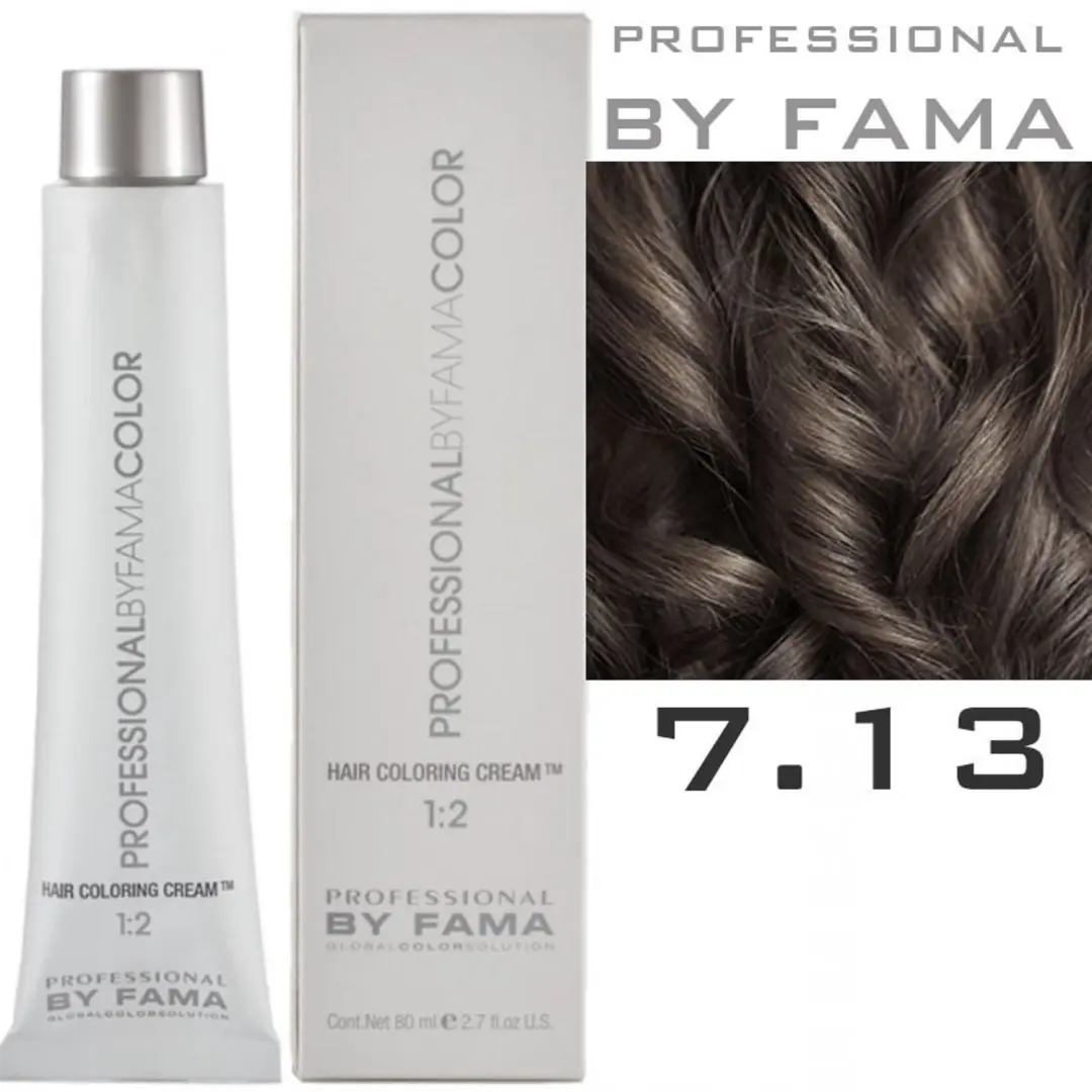 Professional by Fama Haarkleuring 7.13 Medium Cold Beige Blonde