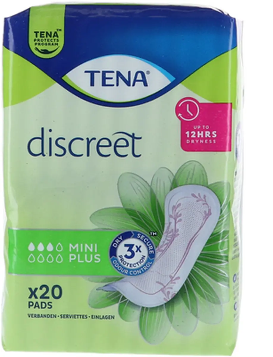 TENA Discreet Mini Plus, 20 stuks . Voordeelbundel met 10 verpakkingen
