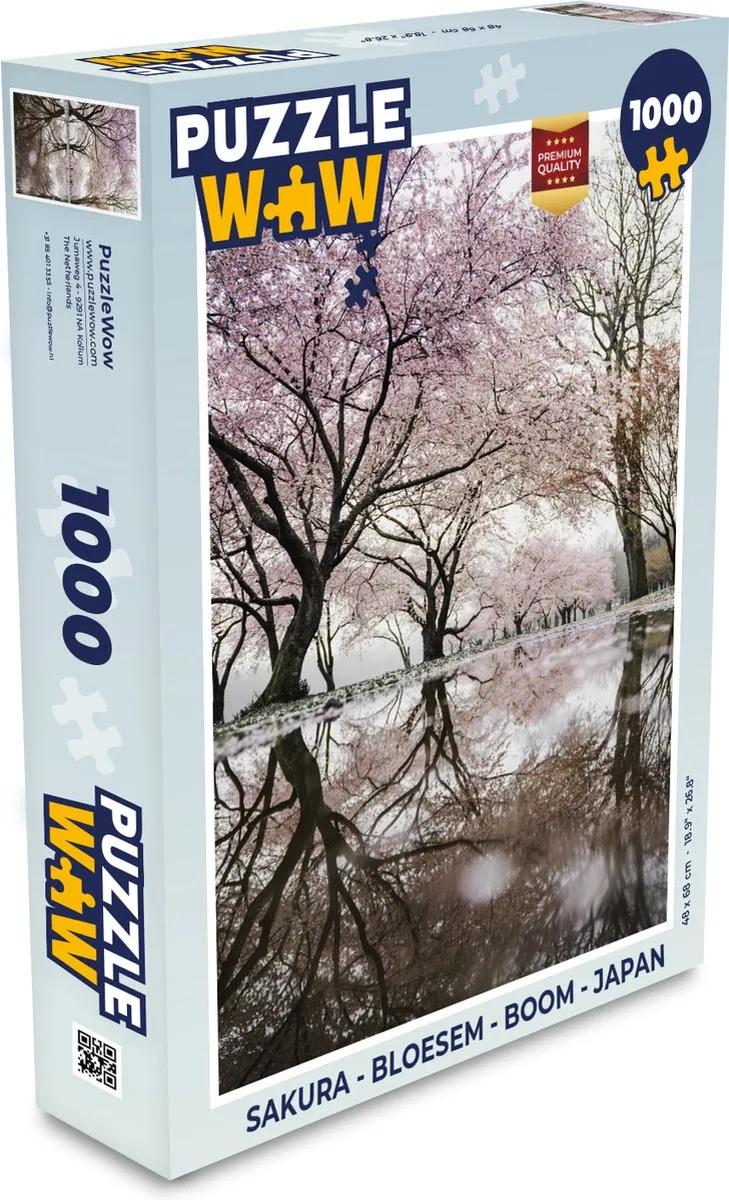 PuzzleWow Sakura Legpuzzel 1000 Stuks