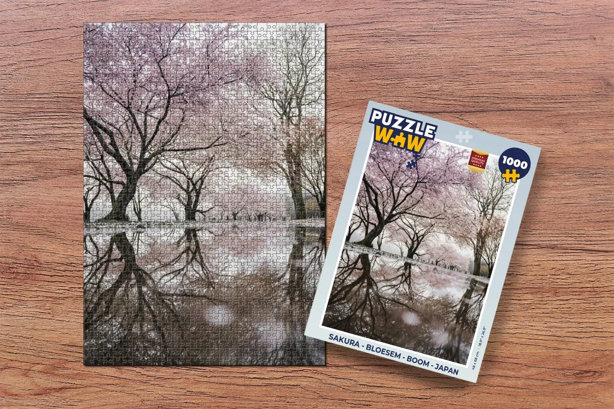 PuzzleWow Sakura Legpuzzel 1000 Stuks - Multicolor