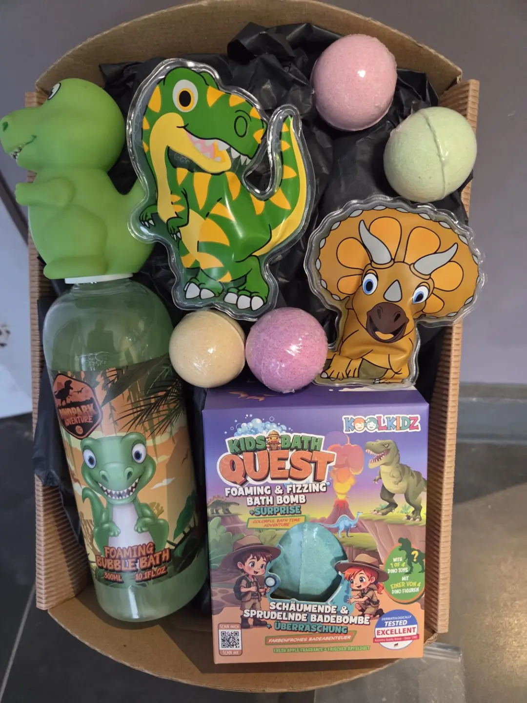 geschenk set kinderen dinosaurus