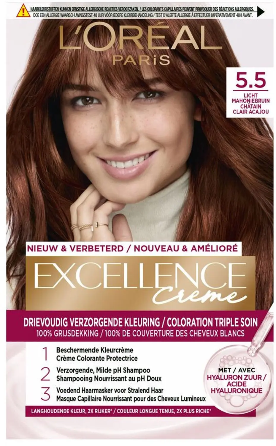 L'Oréal Excellence Crème 5.5 Licht Mahoniebruin