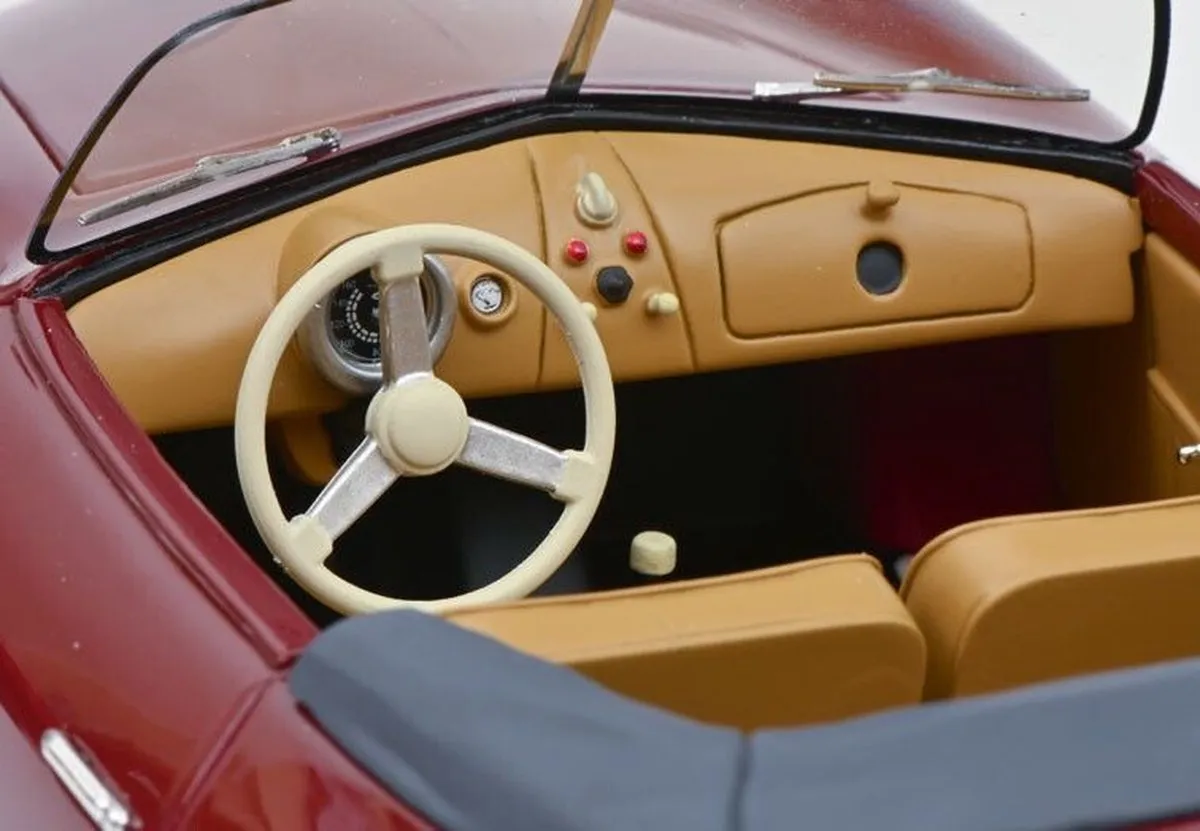 Porsche 356 Gmünd Cabriolet Offen 1:18 - Schuco - Bordeauxrood
