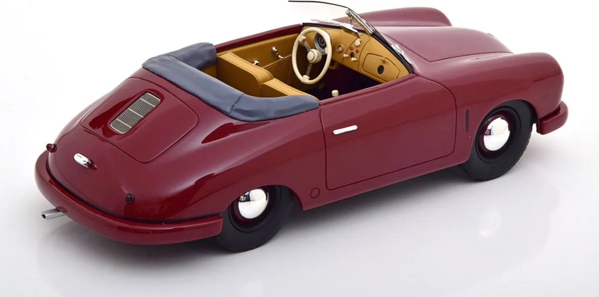 Porsche 356 Gmünd Cabriolet Offen 1:18 - Schuco - Bordeauxrood