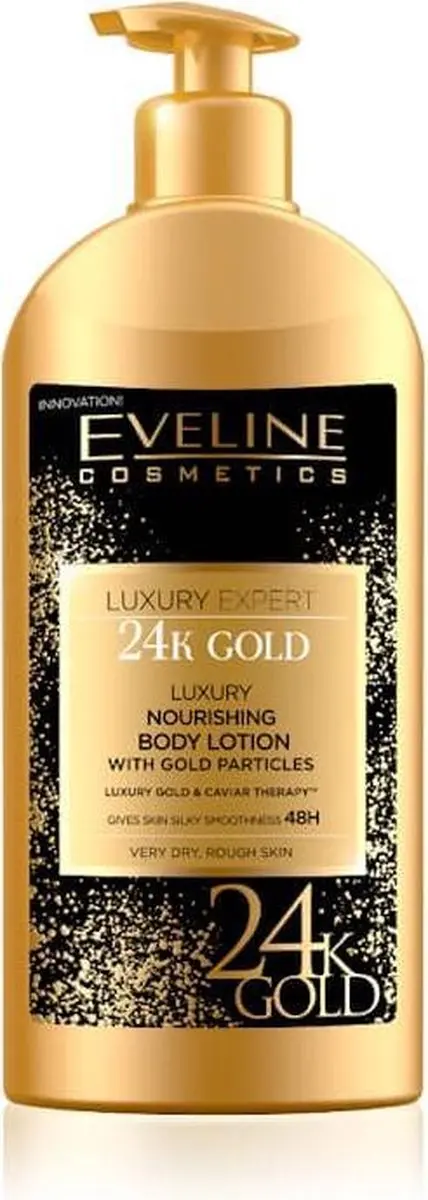Eveline Cosmetics Luxury Expert 24k Gold Nourishing Body Lotion With Gold Partic