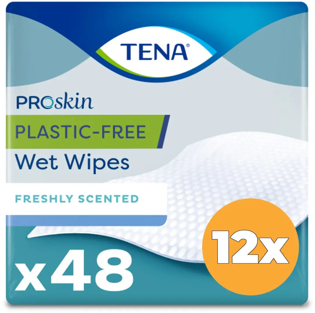 TENA Proskin Wet Wipes 12x48 Stuks - Maat M - afbeelding 3 van 3