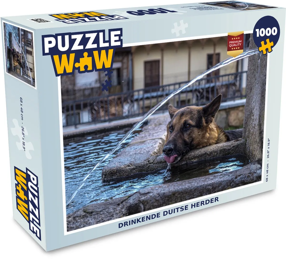 PuzzleWow Duitse Herder Legpuzzel 1000 Stuks