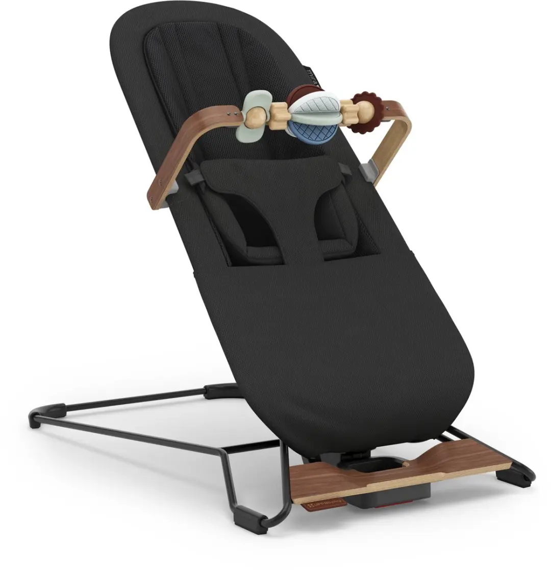 UPPAbaby - Mira V2 Mason - Wipstoel - Bouncer - Zwart - Newborn, Baby en Peuter - 3-in-1 Schommelstoel - Inclusief speelbeugel