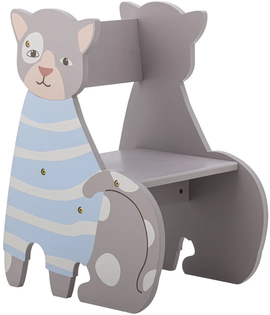 Bloomingville Mille Kat Mini Kinderstoel - Grijs - afbeelding 2 van 5