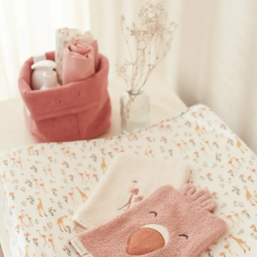 Little Dutch Blooming Safari Omslagdoek 120x120cm Roze