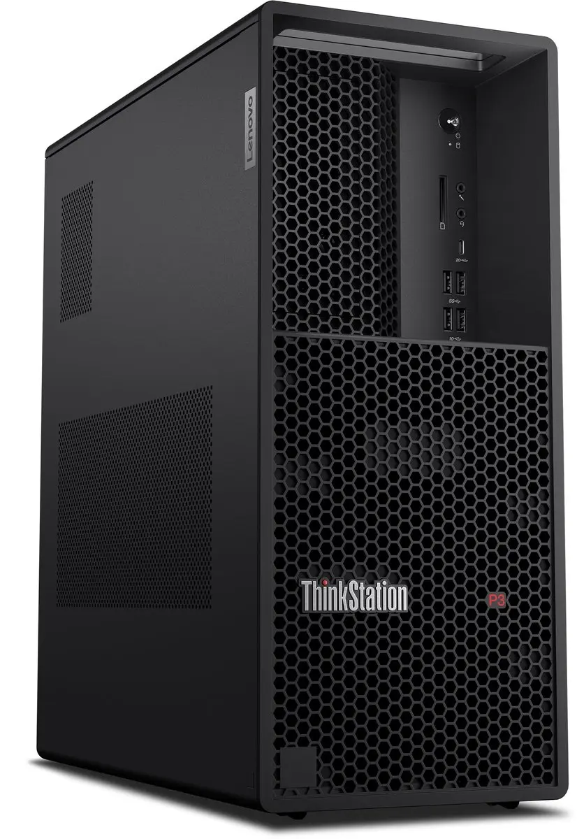 Lenovo ThinkStation P3 Tower Gen 2 Workstation - 32GB 512GB SSD - Zwart - afbeelding 6 van 6