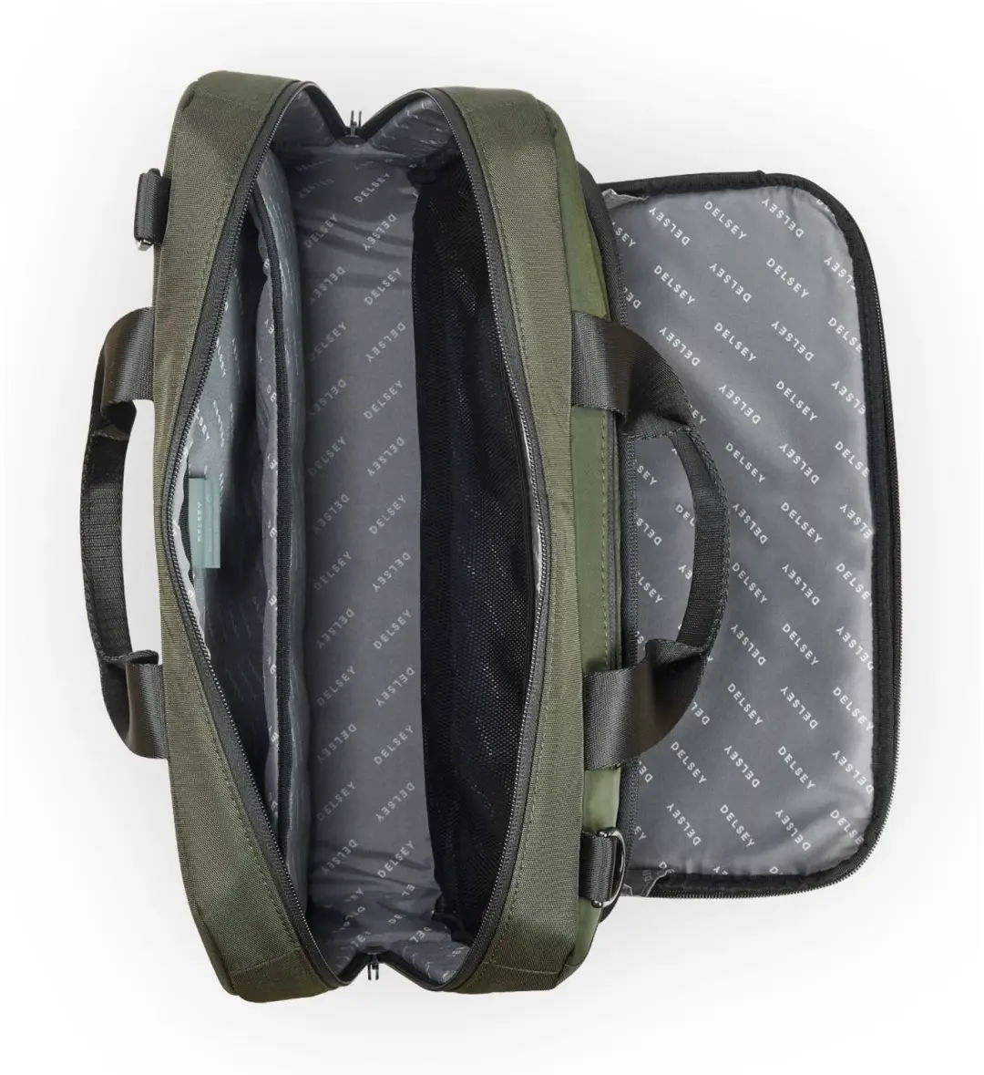 Delsey DLC 2.0 Laptoptas 15.6" - Olive - afbeelding 3 van 6