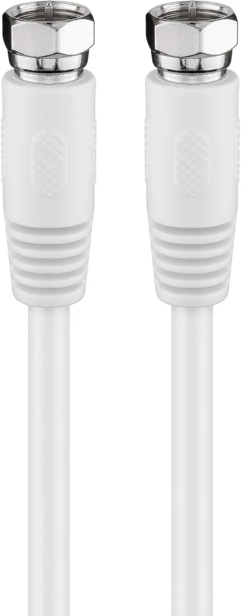 Goobay SAT-antennekabel (80 dB), dubbel afgeschermd, F-stekkers naar F-stekkers