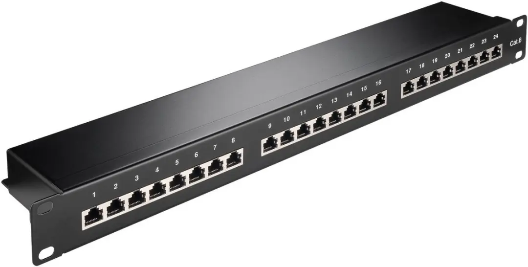 Goobay CAT6 Patchpanel 24-poorts 1U STP 94036 - afbeelding 5 van 6
