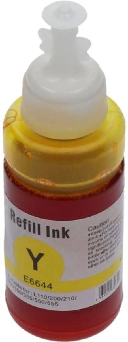 PrintAbout T664440 Inktcartridge Geel - 70ml - Epson