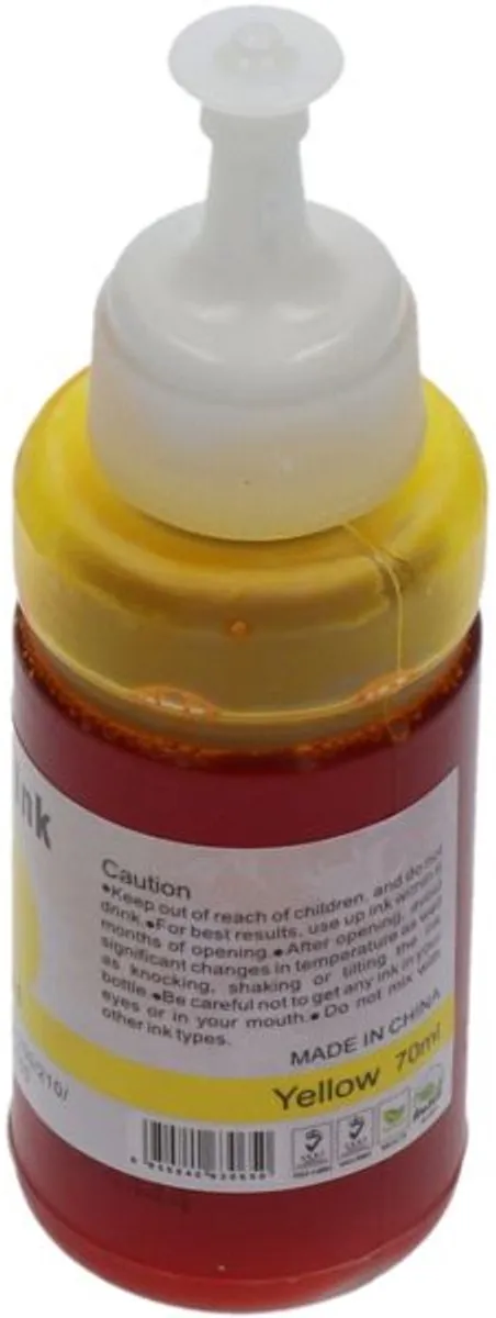 PrintAbout T664440 Inktcartridge Geel - 70ml - Epson