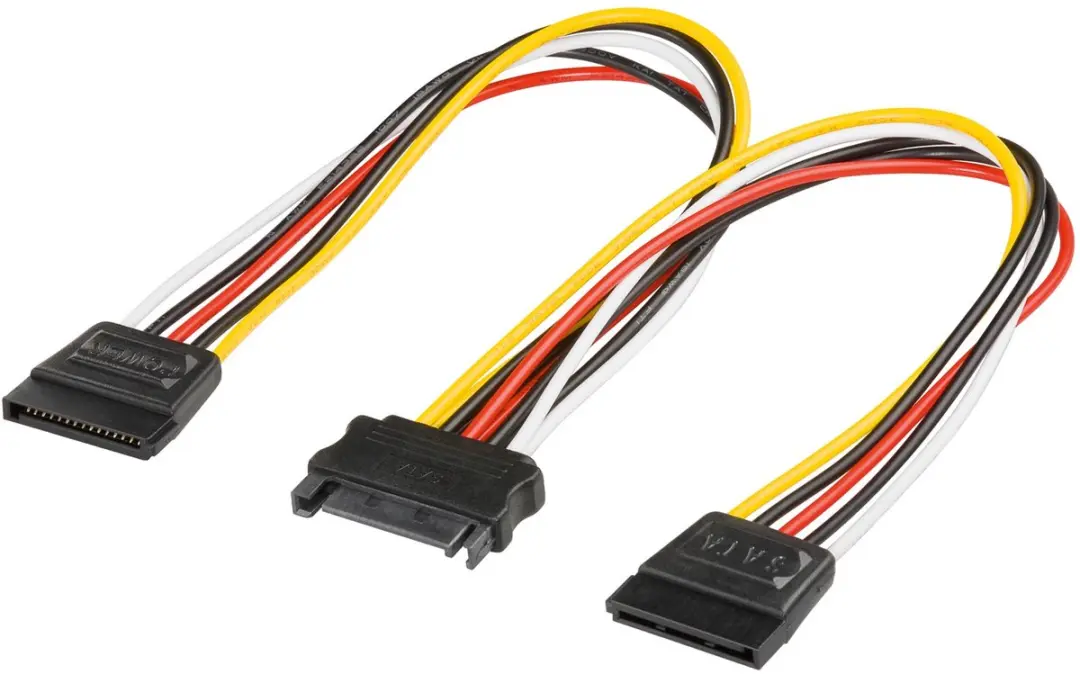 Goobay CAK S-37 SATA Y-stroomkabel 20cm