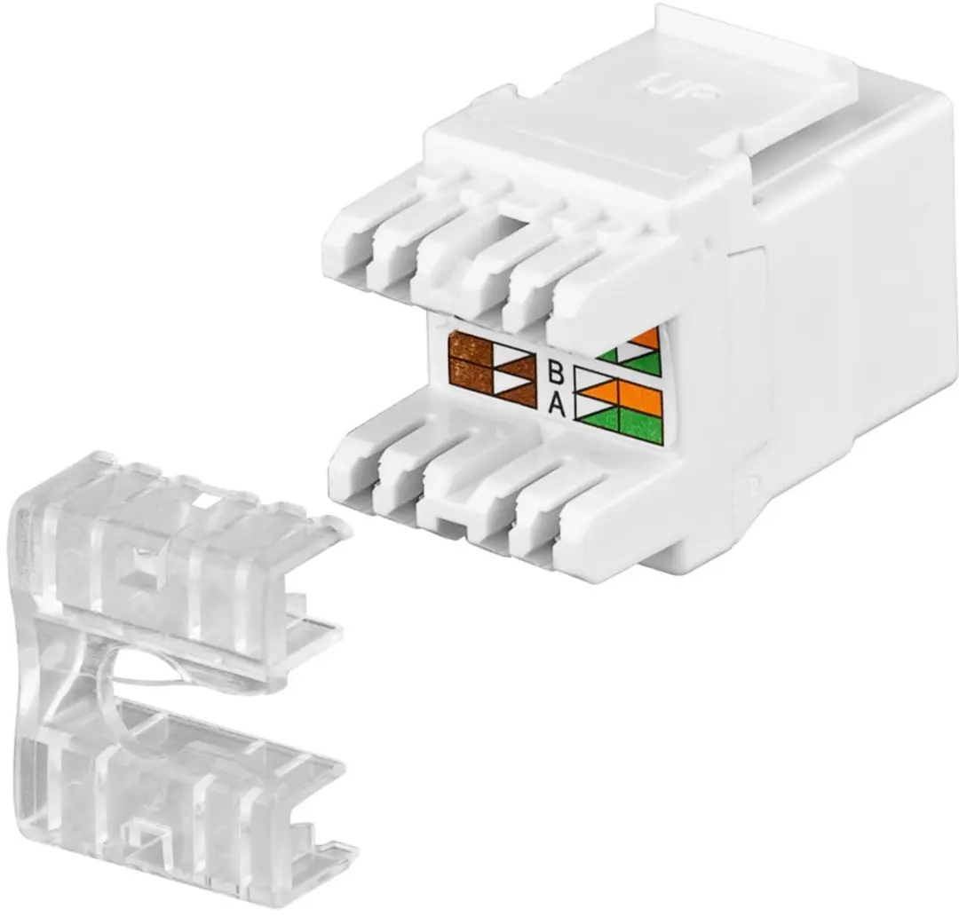Goobay Keystone-module RJ45 CAT 5e 95738 - Wit - afbeelding 2 van 3