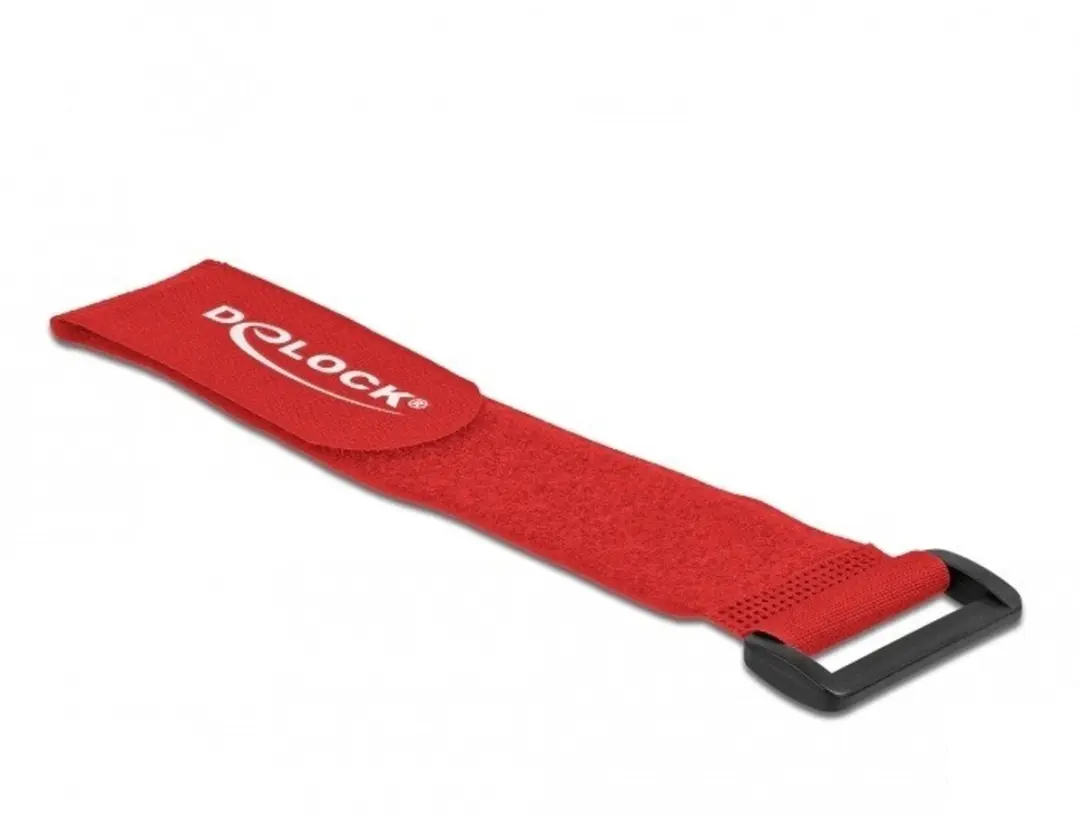 Delock Klittenband Kabelbinders 280x38mm Rood