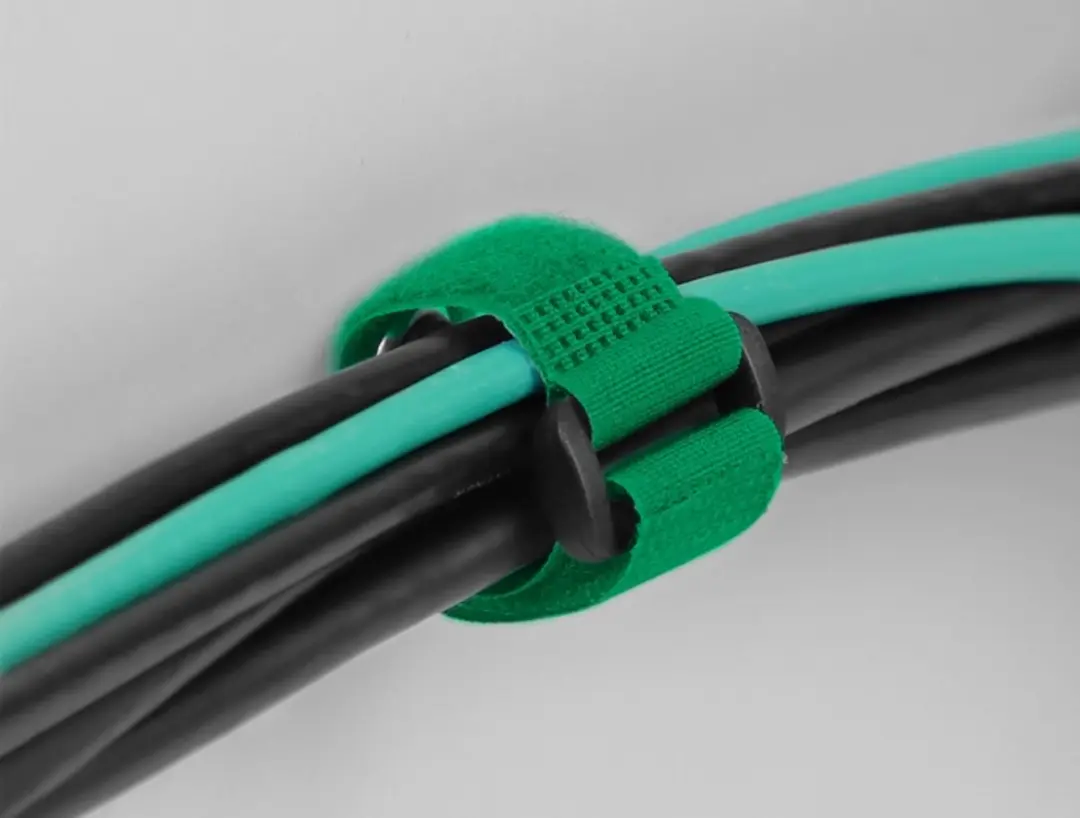Delock Klittenband Kabelbinders 150x20mm - Groen - 5 Stuks - afbeelding 4 van 4