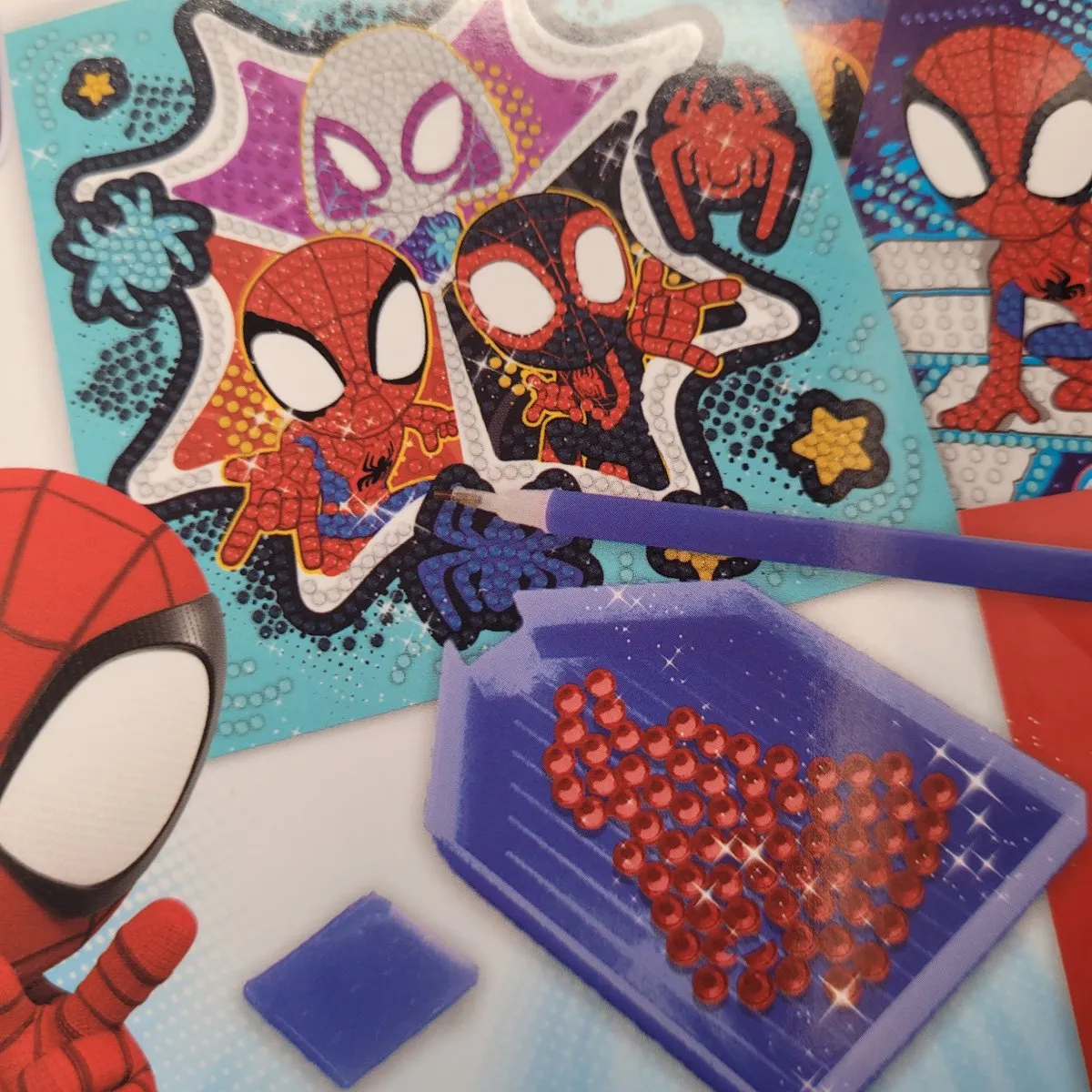 Marvel Spider-Man Diamond Painting Set - 3 Stuks - Rood/Blauw