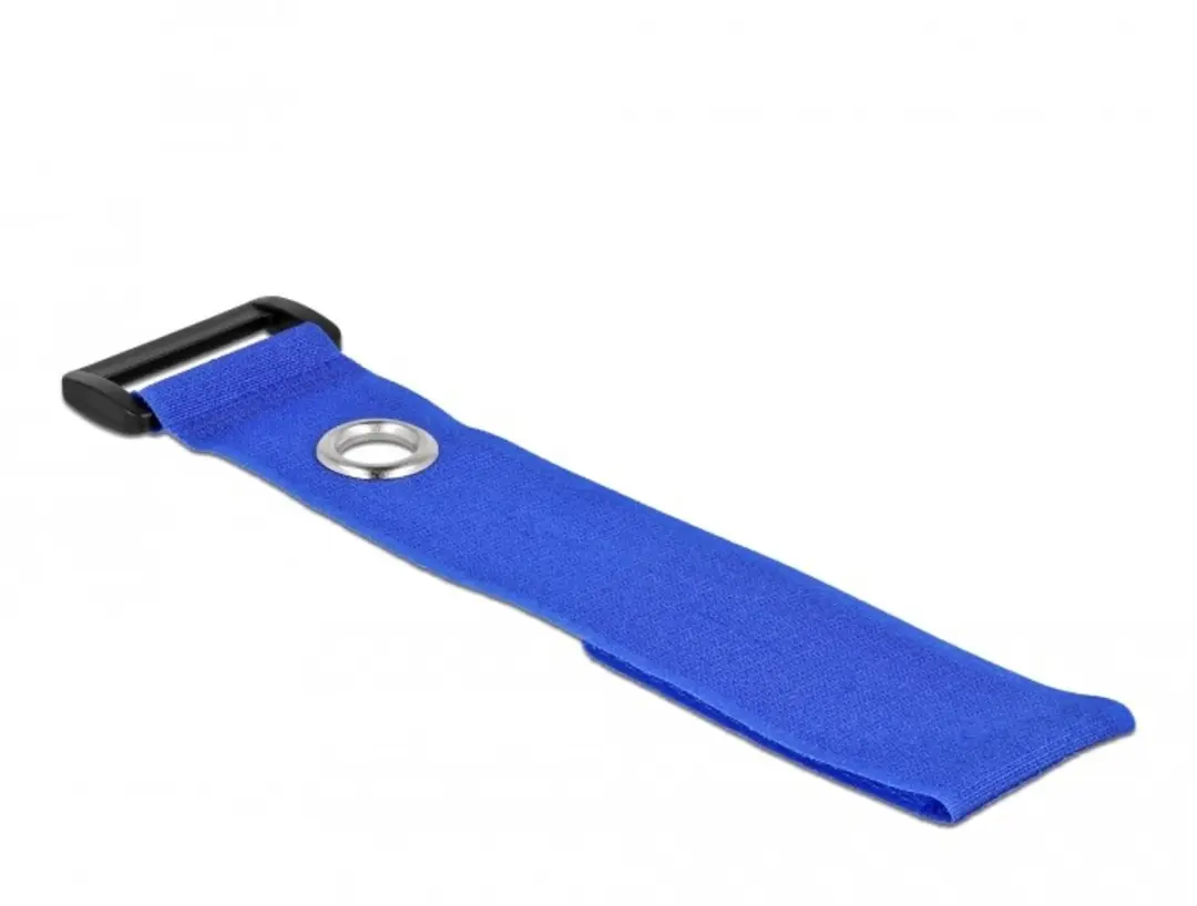 Delock Klittenband Kabelbinders 280x38mm - Blauw - 3 Stuks - afbeelding 2 van 4