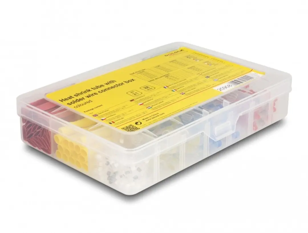 Delock Krimpkous met soldeerdraad 308 Stuks - Multicolor - afbeelding 3 van 3