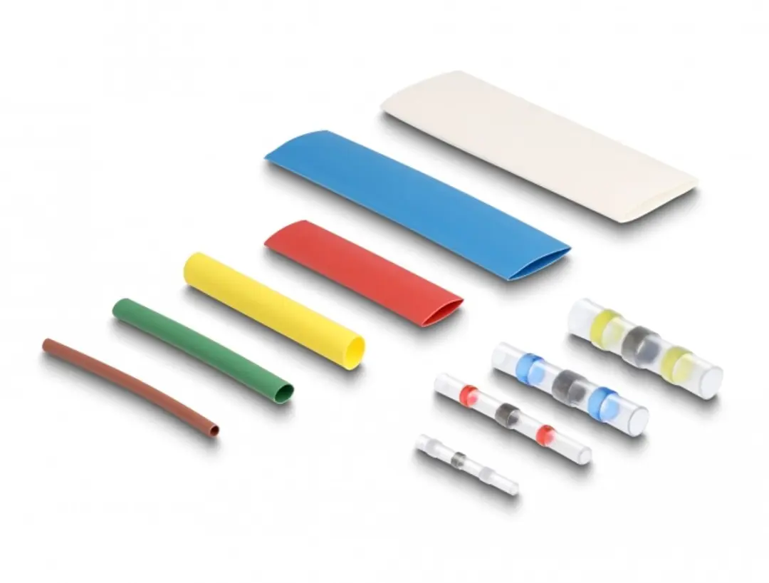Delock Krimpkous met soldeerdraad 308 Stuks - Multicolor - afbeelding 2 van 3
