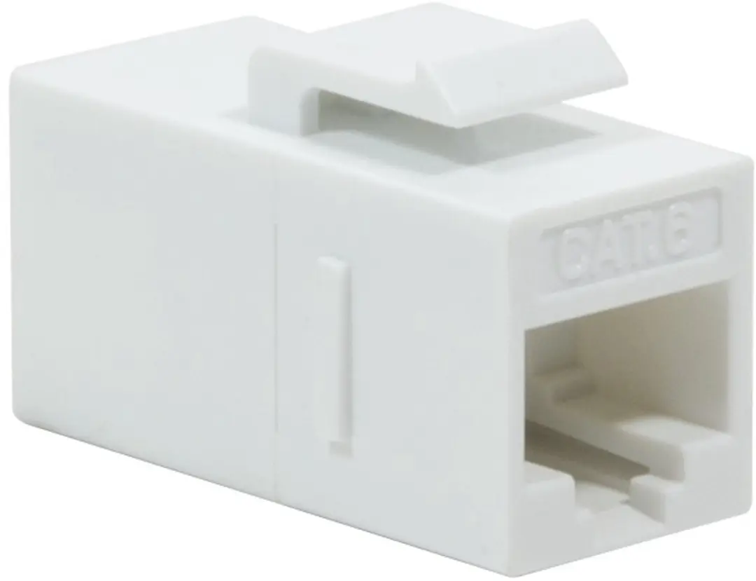 Delock 86379 RJ-45 Female-Female Koppelstuk Haaks - Wit - afbeelding 2 van 2