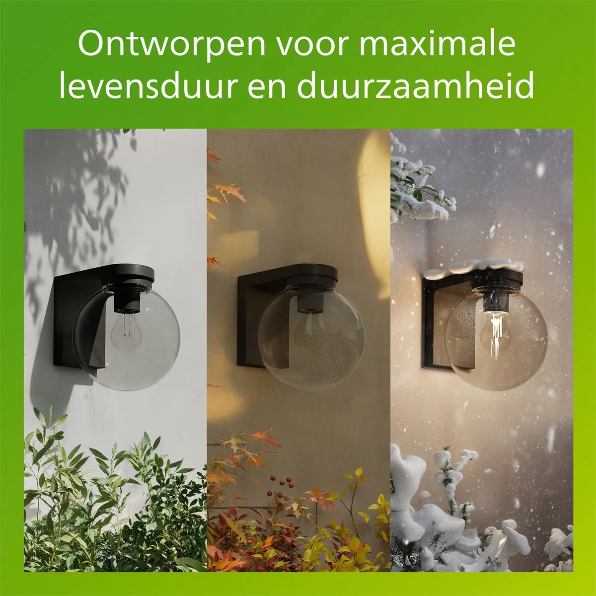 Philips Ulio Wandlamp E27 IP44 - Zwart - afbeelding 6 van 6