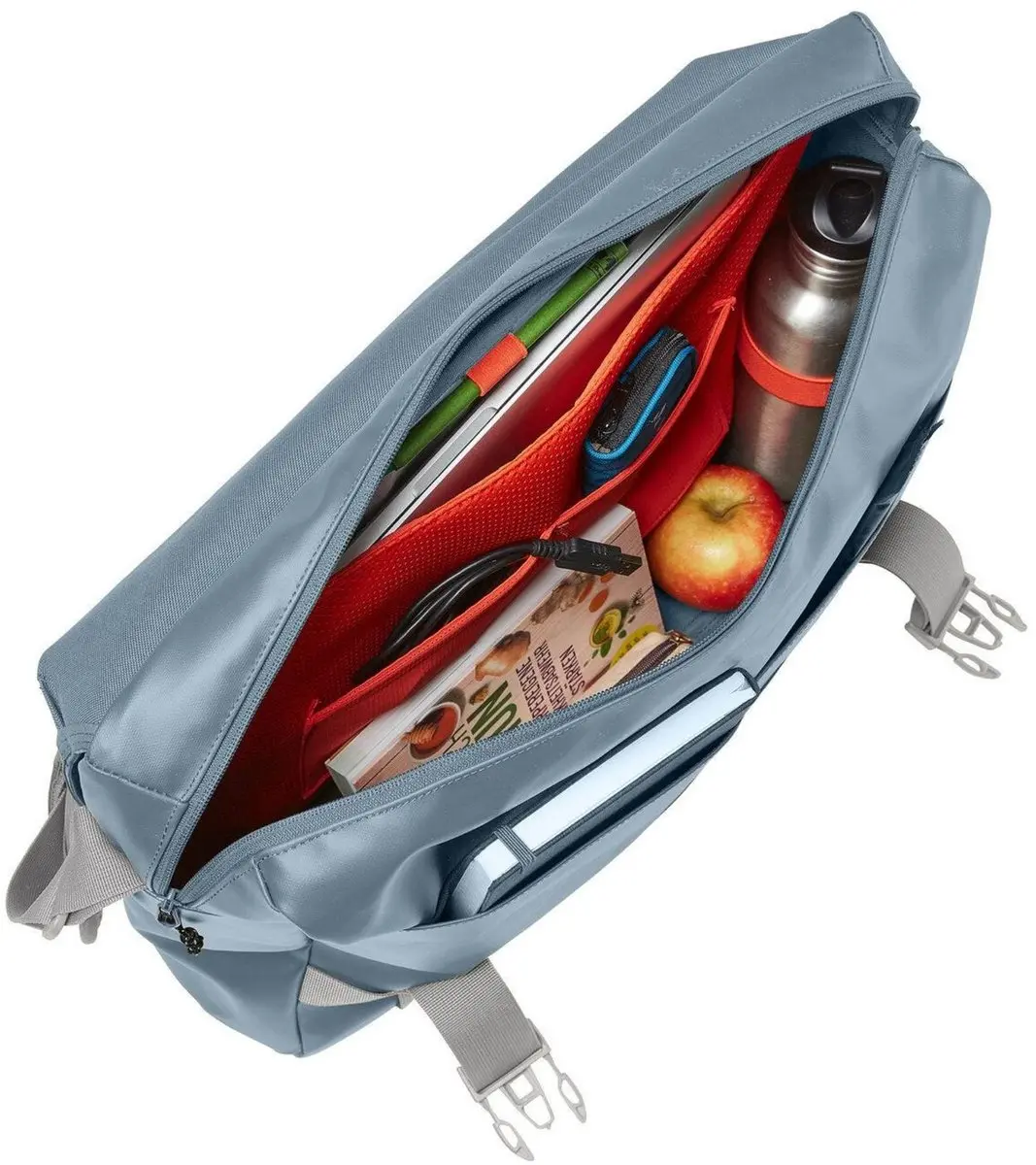 Vaude Mineo Messenger Bag 22 Heron Laptoptas - 15 inch - afbeelding 5 van 6
